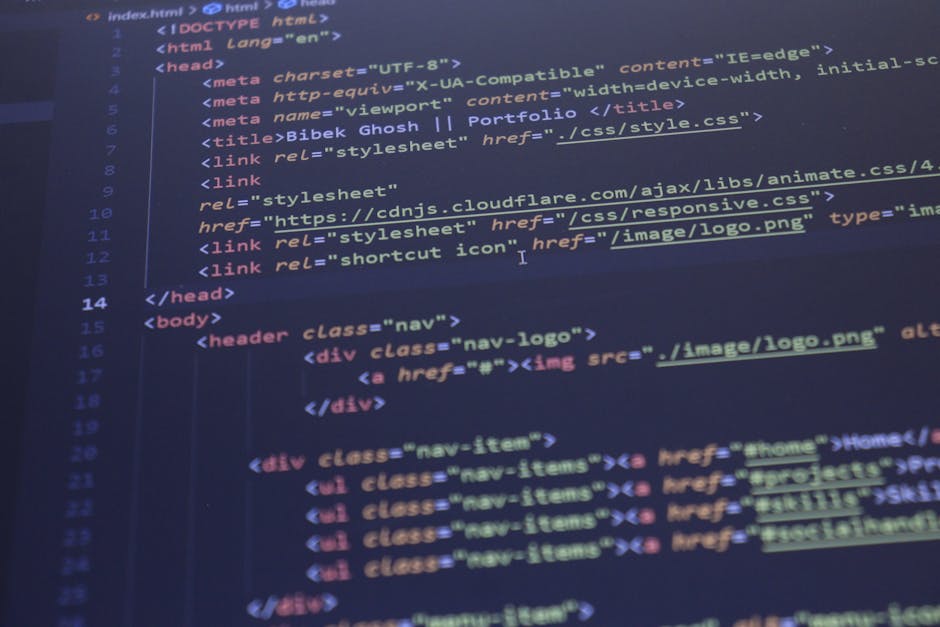 Web development and code